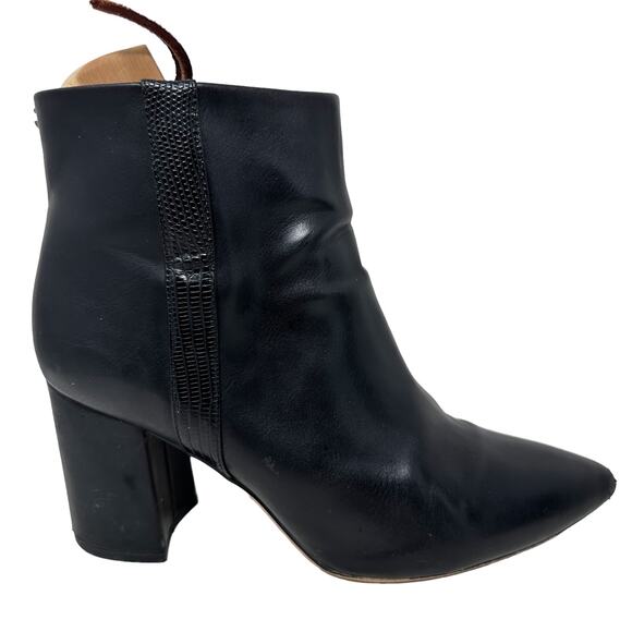 Circus by Sam Edelman HARLEY Heeled Ankle Boots Womens 8M Black Pointed Toe - Picture 2 of 15